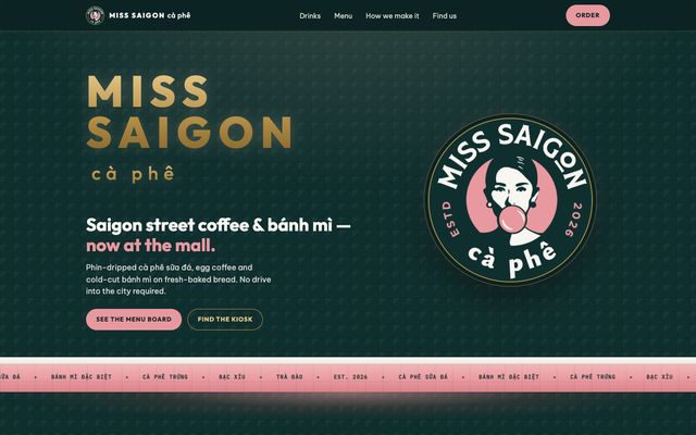 Direction C, Kiosk Glow homepage
