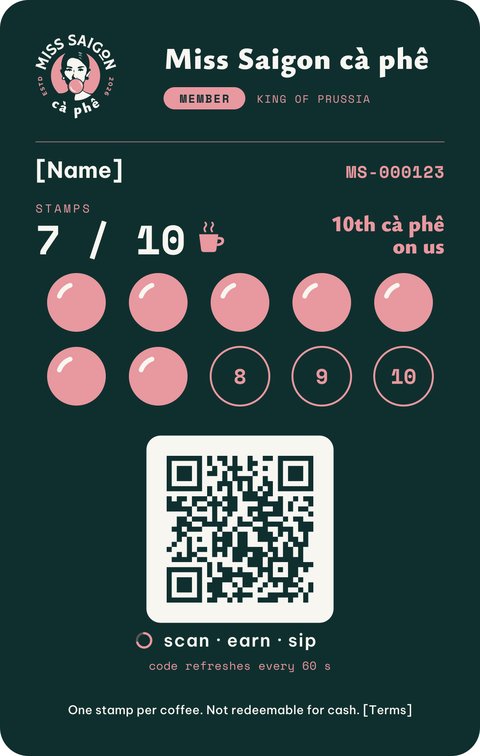 Digital member card A