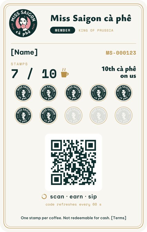 Digital member card B